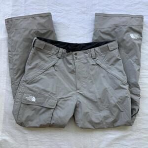 The North Face HyVent Gray Snow Pants Mens XL Waterproof Ski Snowboard Cargo